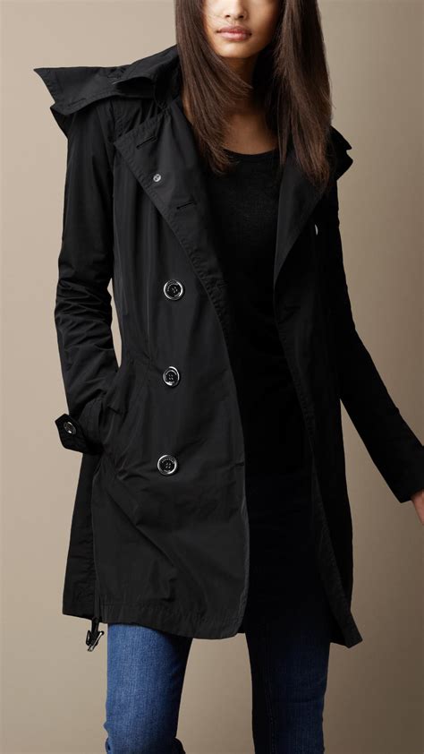 burberry hooded coat.